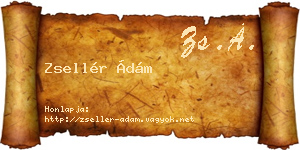 Zsellér Ádám névjegykártya